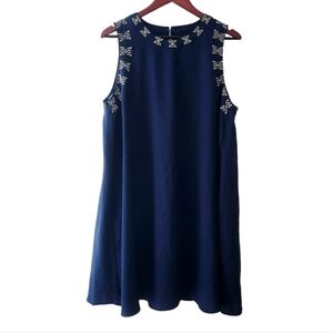 Navy Blue Sleeveless Dress